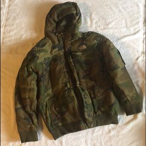 north face camo hoodie